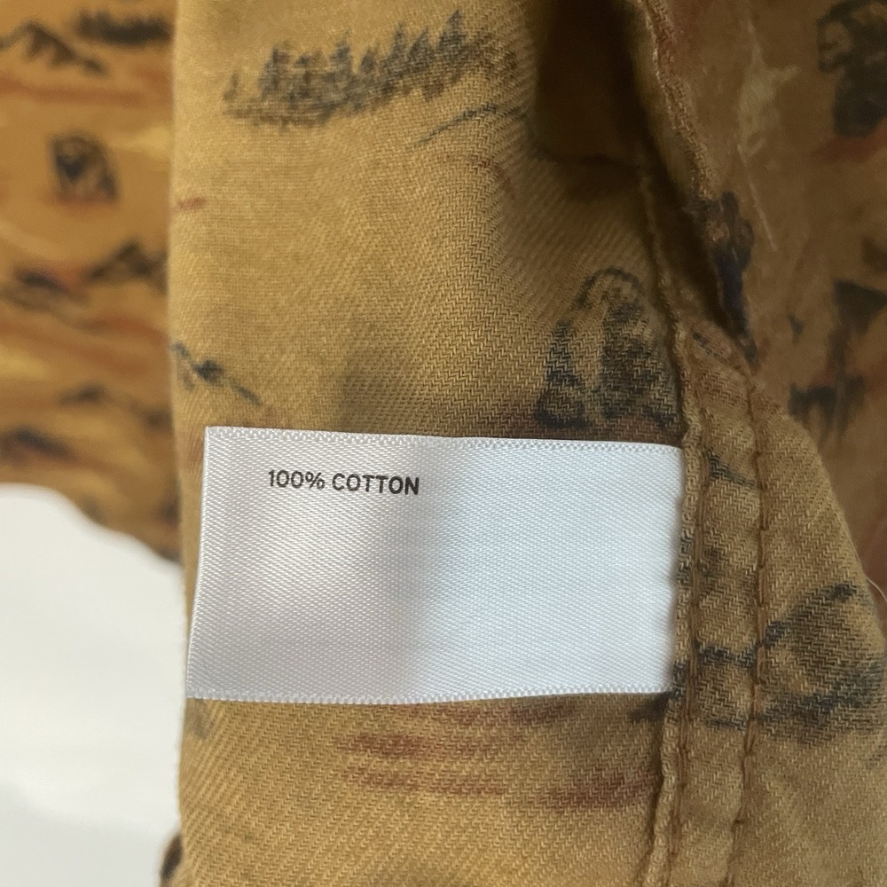 Duluth Trading Co Men's 3XL Brown Bear Print Flannel Shirt Long Sleeve - Picture 7 of 7